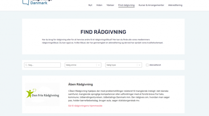 Rådgivninger i DK